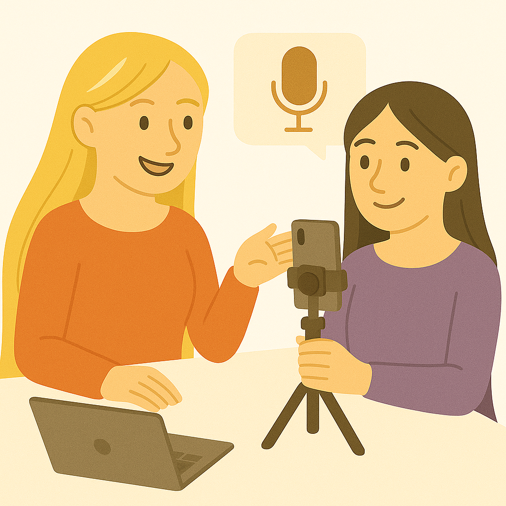 Ilustracja promująca indywidualne szkolenie 1:1 o Instagramie – nagrywanie i montaż reelsów, strategia treści i rozwój marki osobistej.