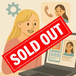 Ilustracja promująca indywidualne szkolenie 1:1 o Instagramie – nagrywanie i montaż reelsów, strategia treści i rozwój marki osobistej.